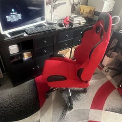 Corbeau CR1 Reclining Racing Seat in red cloth.