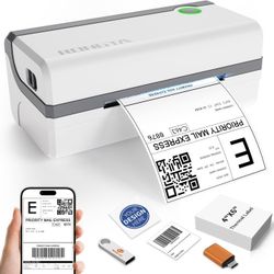 Bluetooth Thermal Shipping Label Printer, Wireless 4x6 Label Sticker Printer for Shipping Packages, Support Android, iPhone, Widely Used for Amazon, E