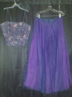 Purple & blue homecoming dress