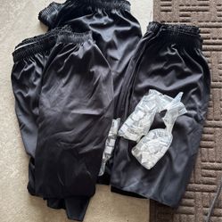 3 8ft Linen Table Skirts Attachment Clips Included