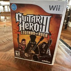 Nintendo Wii Guitar Hero 3 Legends Of Rock 