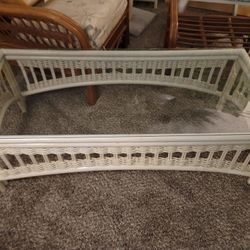 White Wicker Coffee Table