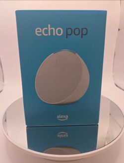 Amazon Echo Pop 2nd Generation Smart Speaker Alexa Glacier White