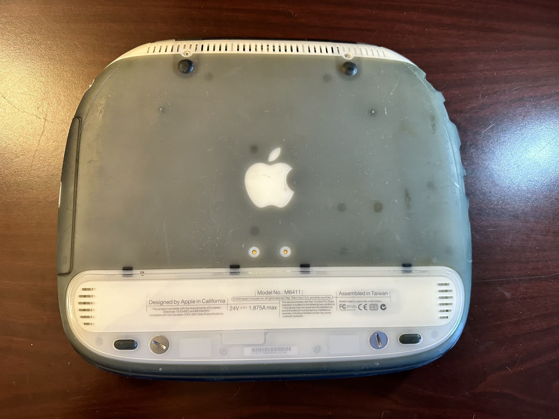 Vintage Apple iBook G3 Clamshell M6411 TESTED Mac OS 9 for