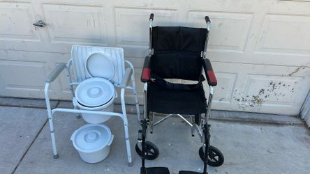 Med Line Wheelchair And Portable Toilet