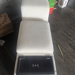 White  sofa / couch / sectional / recliner / modula pieces