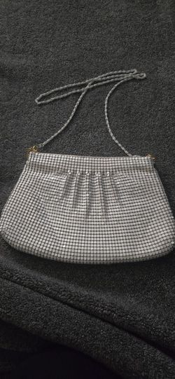 Vintage White Metal Purse