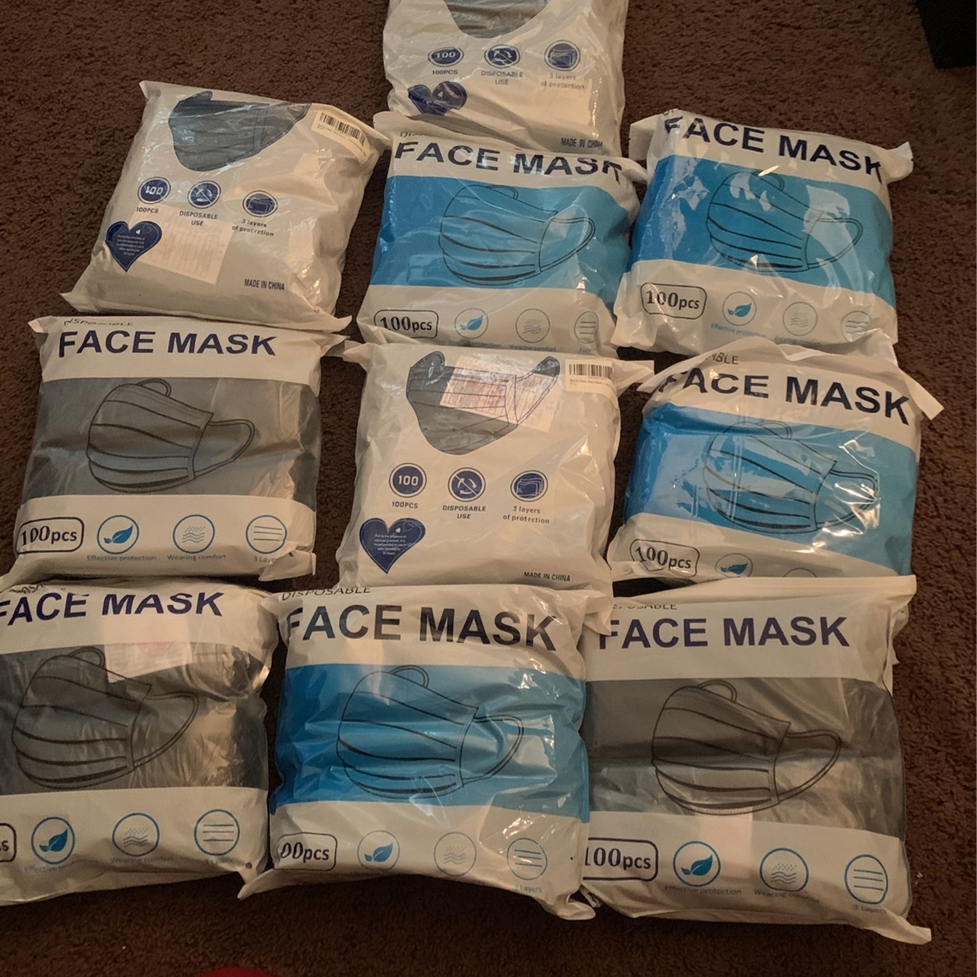 1,000 Face Masks 