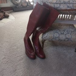 Boots Leather Sz 10 Ralph Lauren 