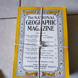1956 National Geographic Magazines