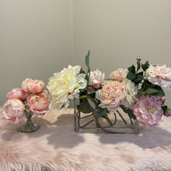 Silk Flowers In Vases