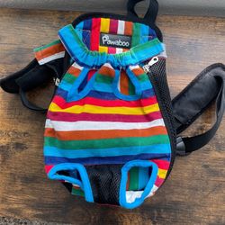 Adjustable Rainbow Pet Front Carrier Backpack