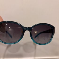 Navy Aqua Fade Color Frame Smith Designer Sunglasses 