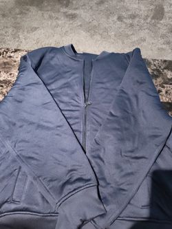 New Dark Blue Cremieux Jacket Size Extra Large Zipper Front