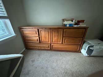 Solid wood dresser