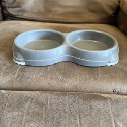 Light Weight Version Plastic Double Bowl for Cat
