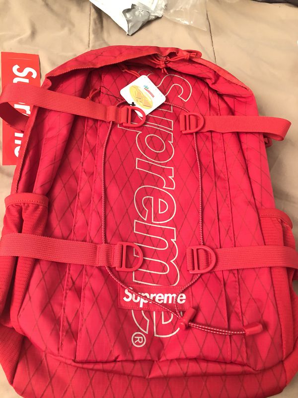 Supreme Backpack Fw18 Red | Supreme and Everybody