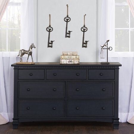 Evolur Cheyenne And Santa Fe Double Dresser Distressed Navy For Evolur Cheyenne And Santa Fe Double Dresser Distressed Navy