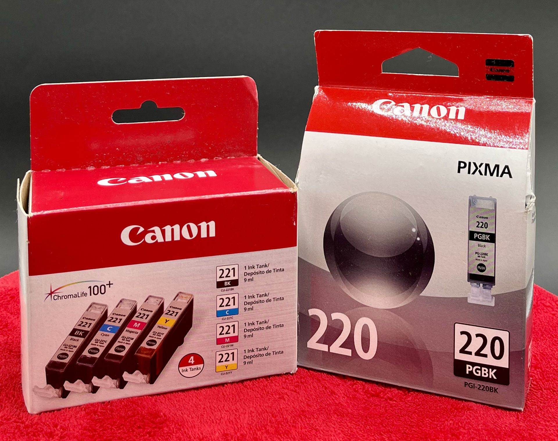 CANON 220/221 Ink Cartridges NEW