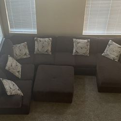 XXL SECTIONAL COUCH w/ OTTOMAN 