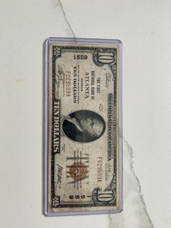 USA 10 $1929 National Currency $10 Atlanta, GA Rare Bank Note