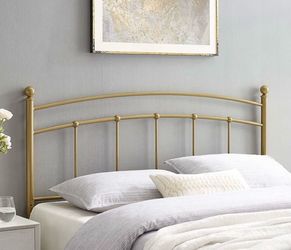 New in Original Sealed Box: Queen Gold/ Brass Headboard