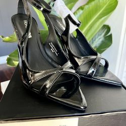Black Open Toe Heels -FashionNova