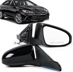 Passenger Right 5Pins Side Mirror Assembly, 2015-2017 Toyota Camry,Heated, Manual Folding