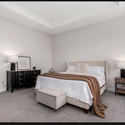 King-size Bed Frame & Mattress 