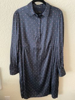Hatch Maternity Navy Collar Dress Size 1