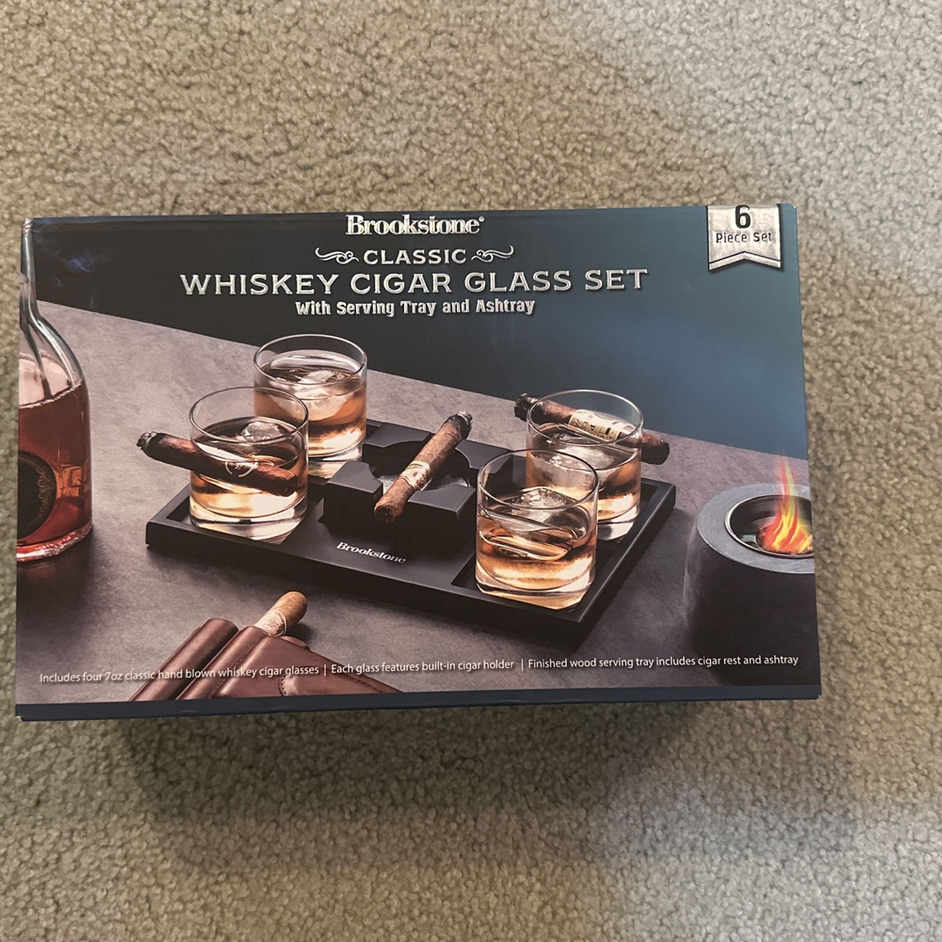 Whisky Cigar Glass Set