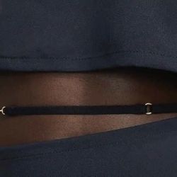 Nike x Jacquemus La Robe Polo Dark Obsidian collab cutout logo dress 