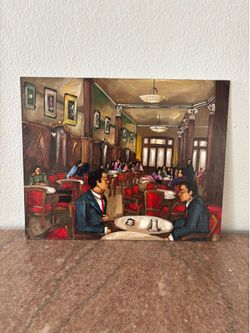 "Tortoni Fondo" acrylic painting by Marcela Ditomaso