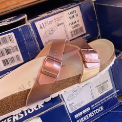 W Birkenstock Electric Metallic  Copper Sizes 41 -42 