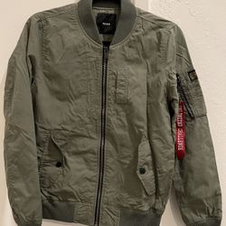 Evisu Bomber Jacket - Military Green