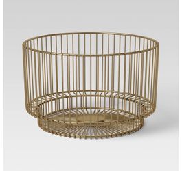 Gold Metal Wire Baskets