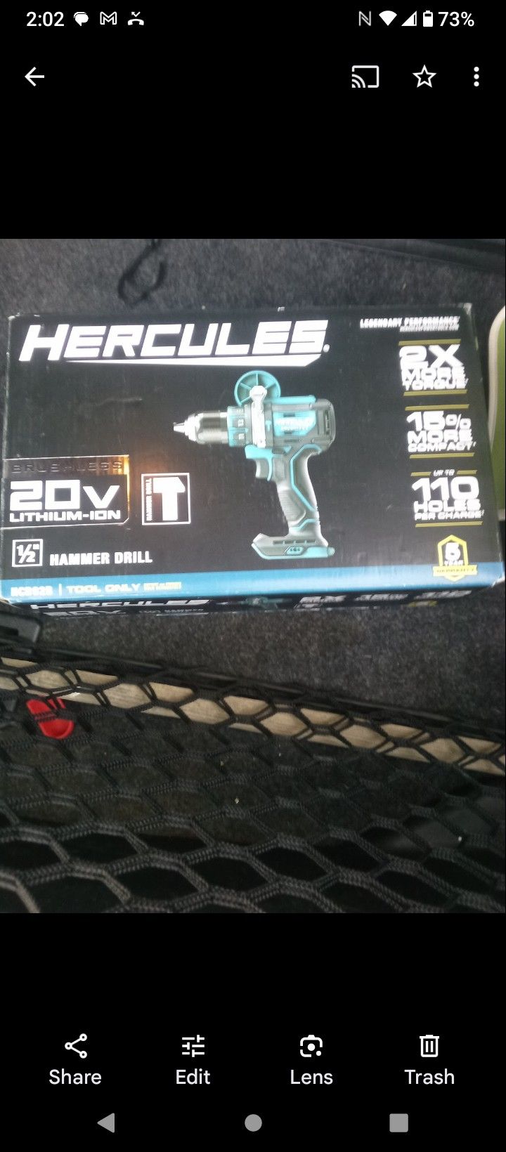 Hercules 20v. Hammer Drill