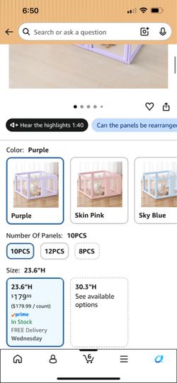 Acrylic Dog Playpen Indoor, Puppy Playpen, Acrylic Dog Pen, 10PCS