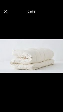 Queen size Organic cotton, wool & latex futon from The Futon Shop — like new condition.