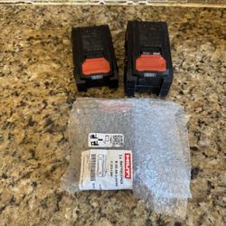  3Hilti Batteries 