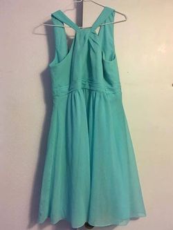 David’s Bridal Sz 14 Aqua Bridesmaid’s Dress