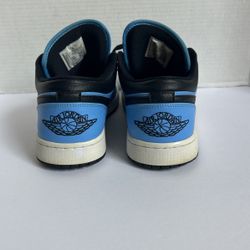 Jordan 1 Low ,university Blue/black-white 8.5