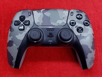 Sony Dualsense Wireless Controller For Sony PS5 - Playstation 5 - Gray Camo - Working