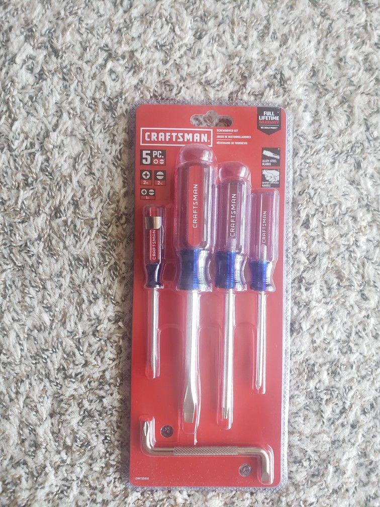 5 pc Screwdriver Set