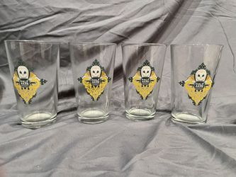 RARE Half Acre Chicago Beer Company  to  Owl Print Pint Glass.  Four antique rare to find half acre a Chicago beer company pint glasses.  They