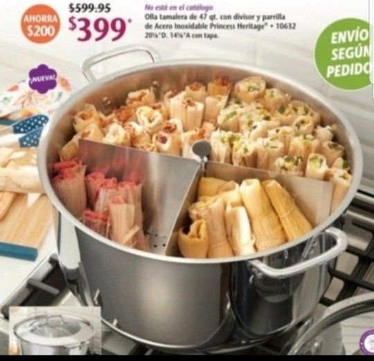 Olla De 47qt de Princess House Nueva En Su Caja