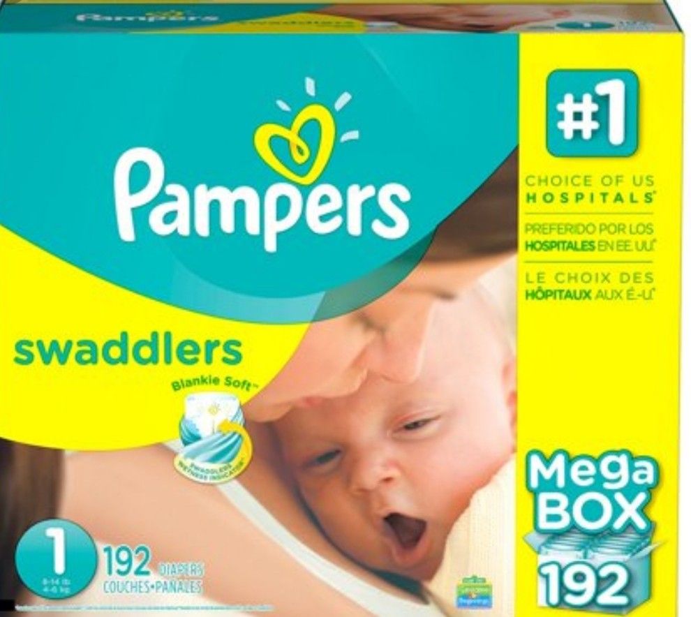 Pampers diapers size 1 (192 count)