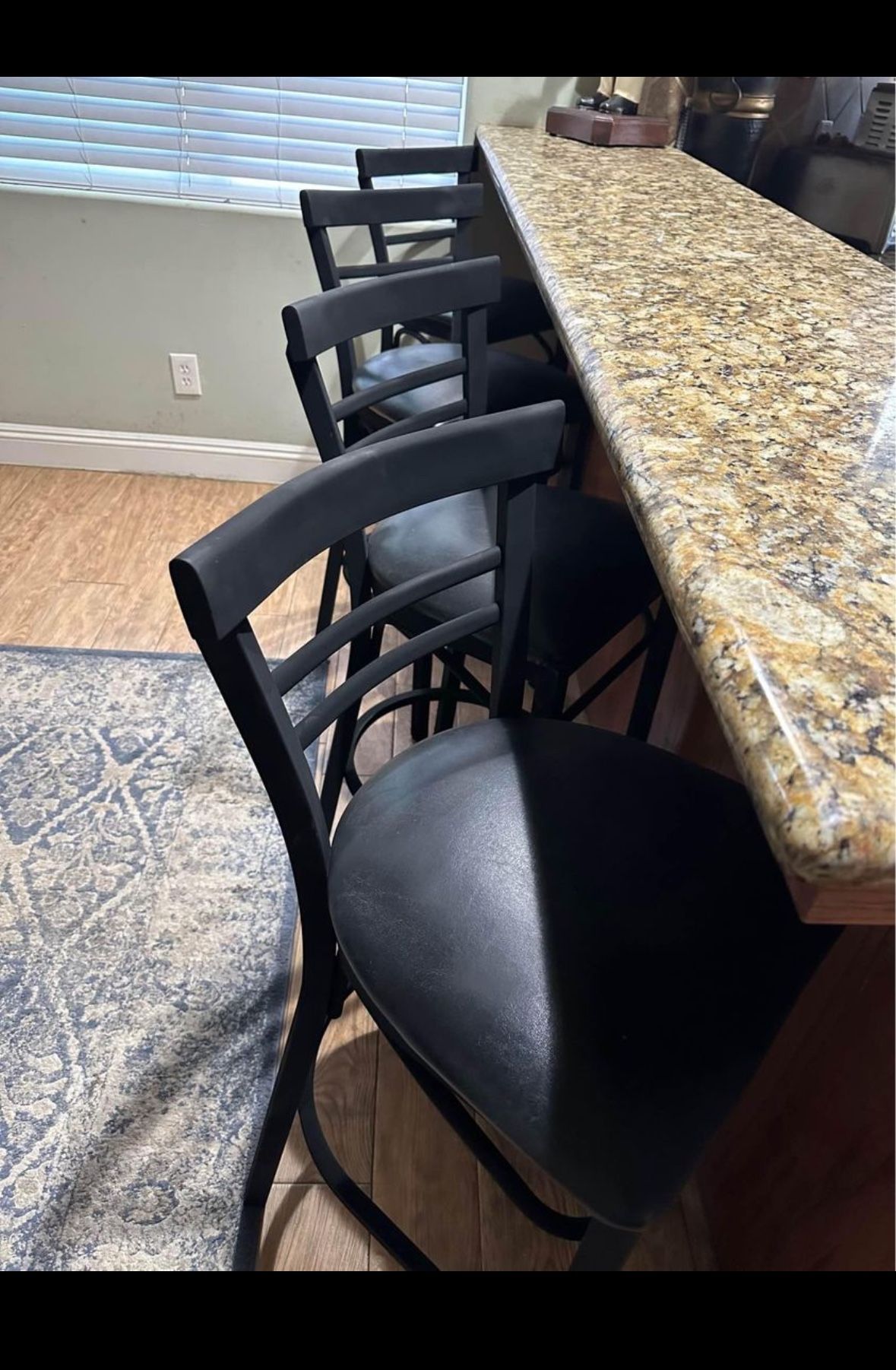  4 Metal Dining Bar Stools or outdoor barstools