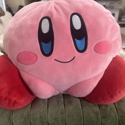 Large Kirby Plushie Stuffed Animal Toy Nickelodeon Like New 