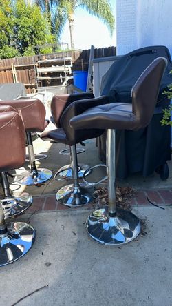 Free barstools - some cracked fabric